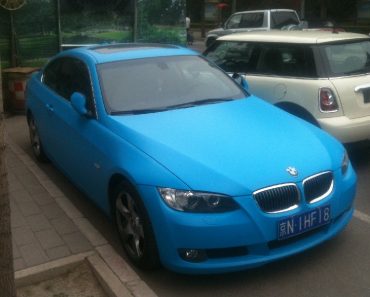 Baby Blue BMW 3 Series Coupe