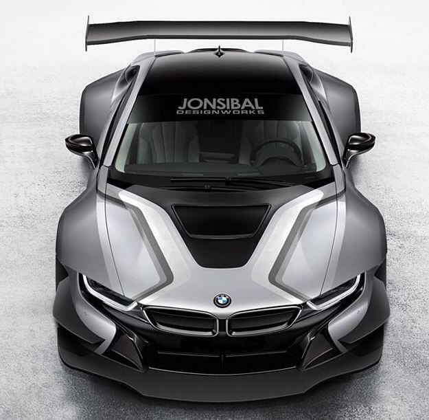 Race BMW i8 rendering