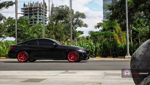 Black Sapphire F82 BMW M2 on Red HRE Wheels (3)