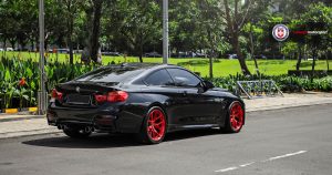 Black Sapphire F82 BMW M2 on Red HRE Wheels (4)