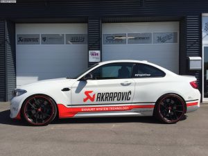 F22 BMW M2 Akrapovic exhaust