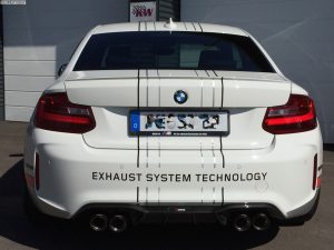F22 BMW M2 Akrapovic exhaust