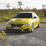 F80 BMW M3 in Austin Yellow and HRE Wheels (1)