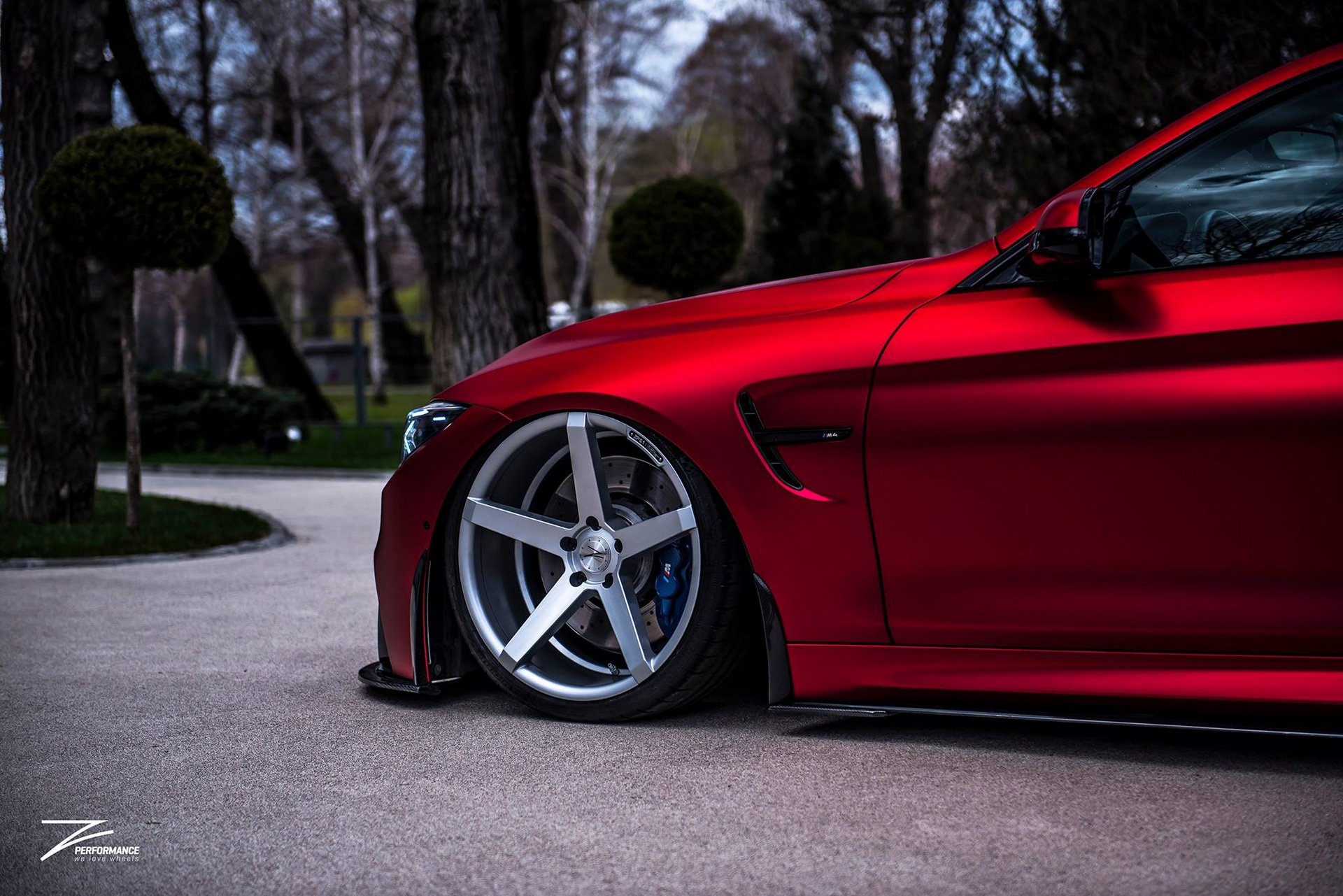 Satin Red BMW M4